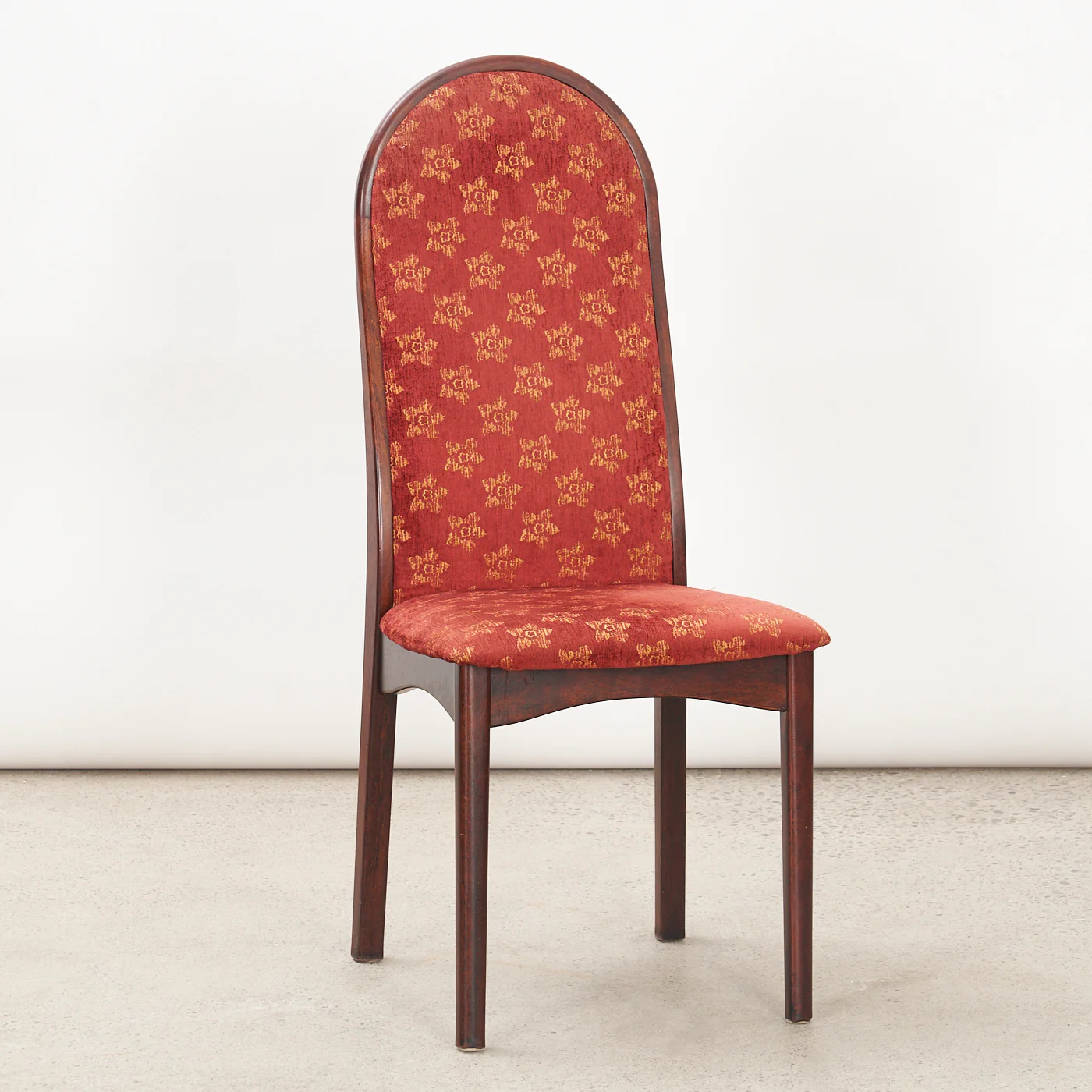 Set of 4 High Back Rosewood Dining Chairs by Svegards, Sweden - Image 4