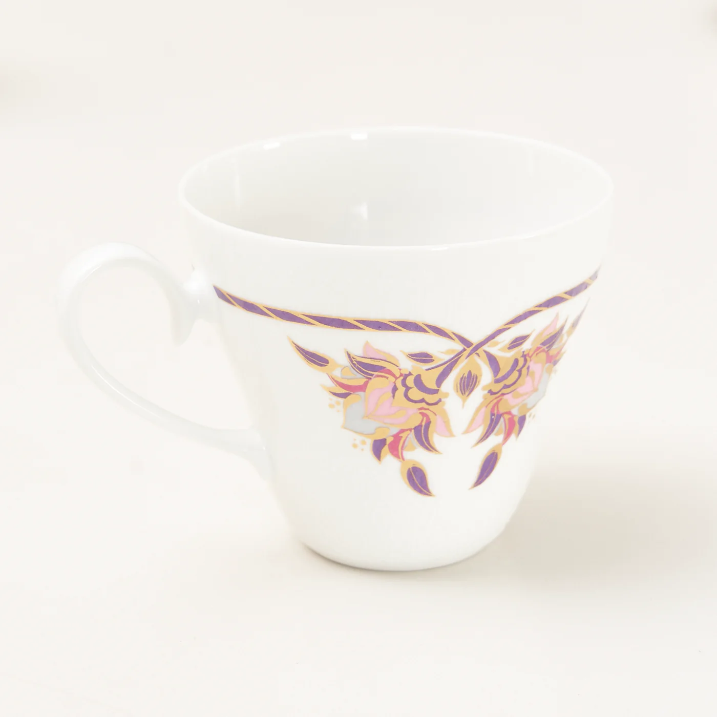 Set of 4 'Orchid Romance' Tea Cups & Saucers by Bjørn Wiinblad for Rosenthal, Germany - Image 6