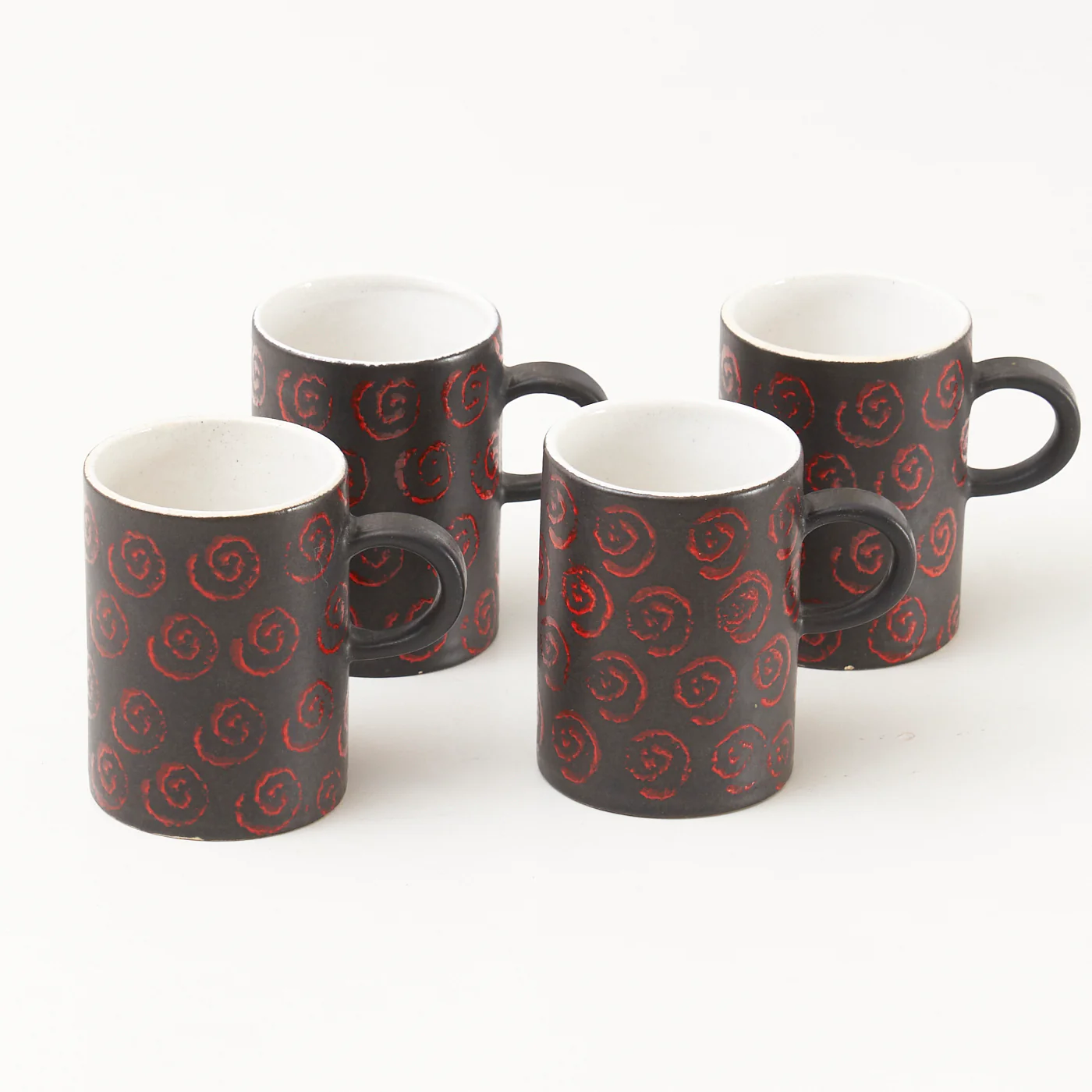 Set of 4 West German Ceramic Mugs - Image 2