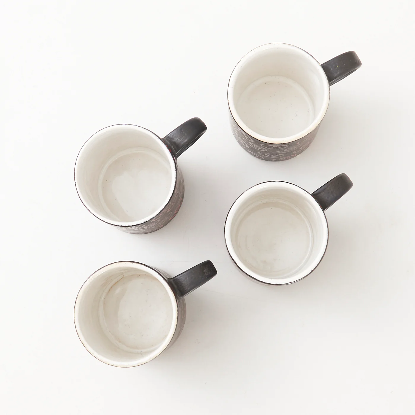 Set of 4 West German Ceramic Mugs - Image 3