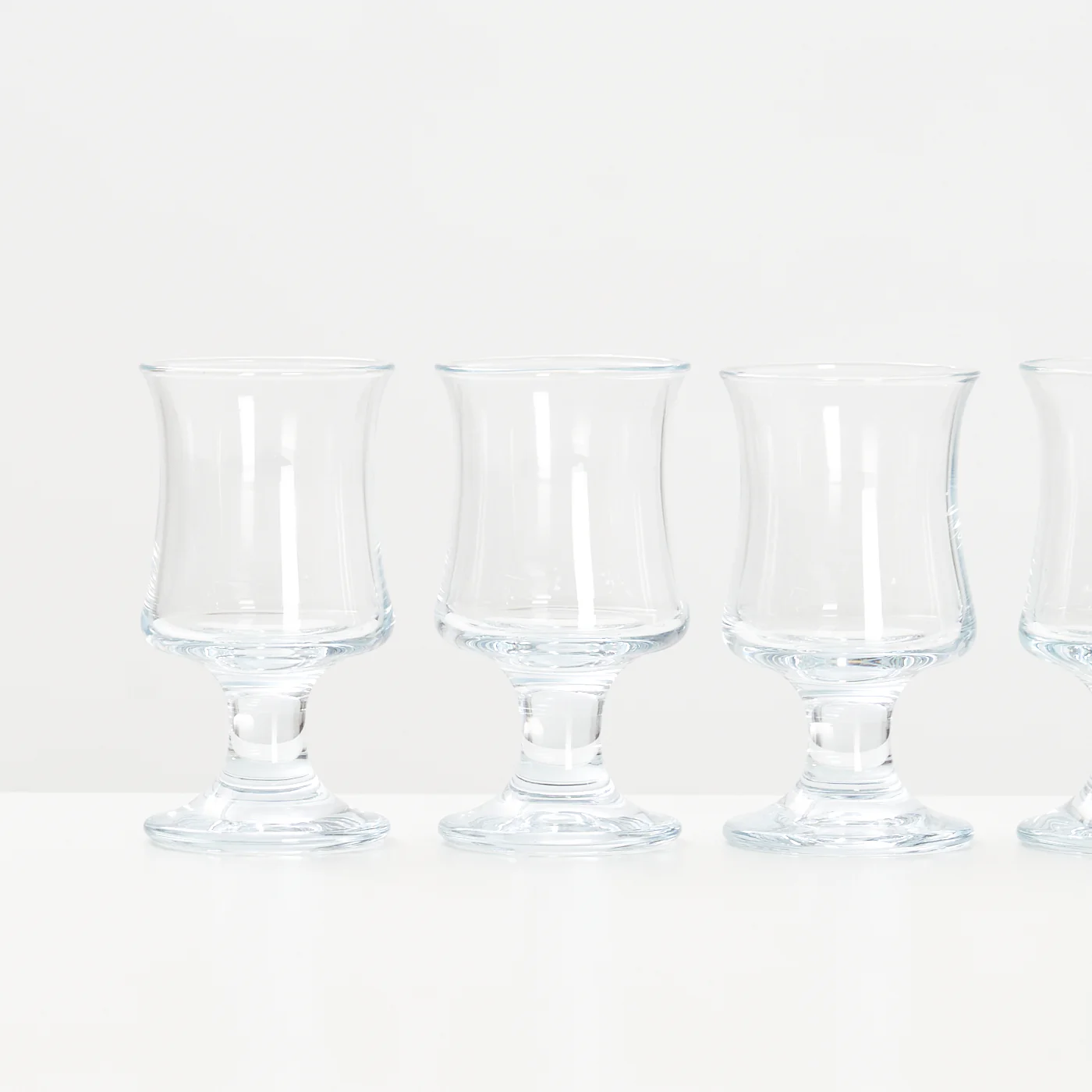 Set of 5 'Skibsglas' White Wine Glasses by Per Lütken for Holmegaard, Denmark - Image 3