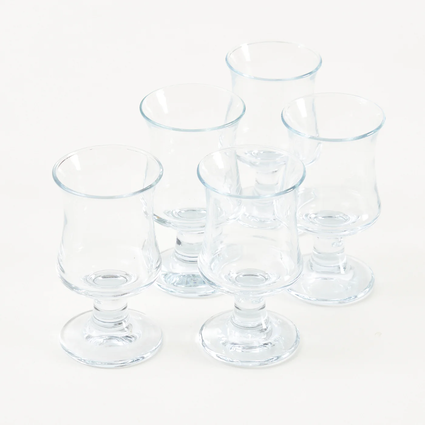 Set of 5 'Skibsglas' White Wine Glasses by Per Lütken for Holmegaard, Denmark - Image 6