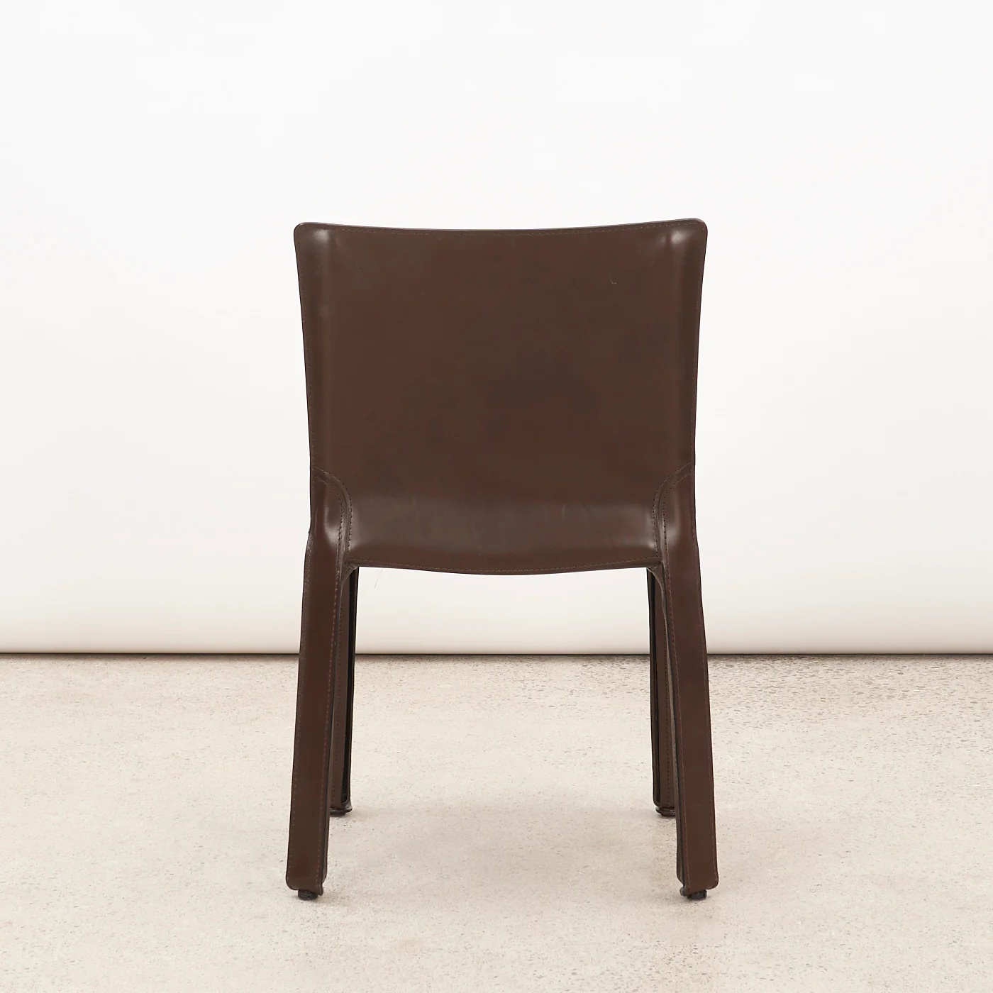 Set of 6 'CAB 412' Brown Leather Dining Chairs by Mario Bellini for Cassina, Italy - Image 6