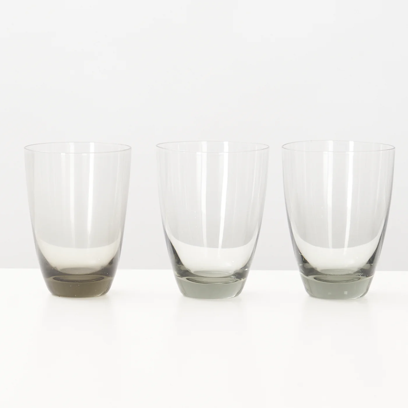 Set of 6 ‘Copenhagen’ Smoked Glass Water Glasses by Per Lütken for Holmegaard, Denmark - Image 4