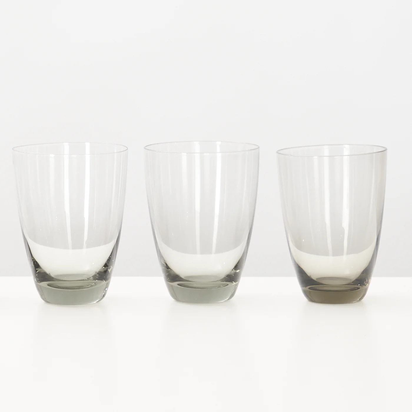 Set of 6 ‘Copenhagen’ Smoked Glass Water Glasses by Per Lütken for Holmegaard, Denmark - Image 5