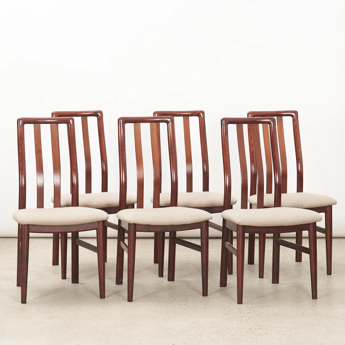 Set of 6 Rosewood Dining Chairs