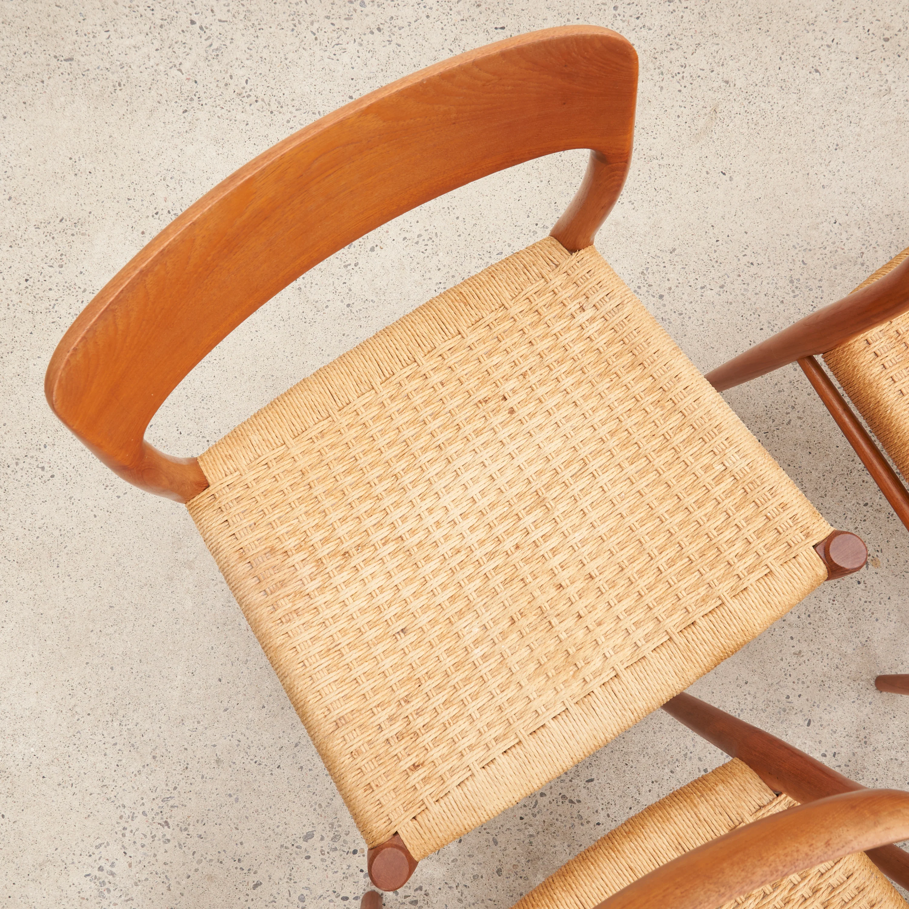 Set of 6 Teak 'Model 75' Dining Chairs by Niels O. Møller for J.L. Møllers Møbelfabrik - Image 7