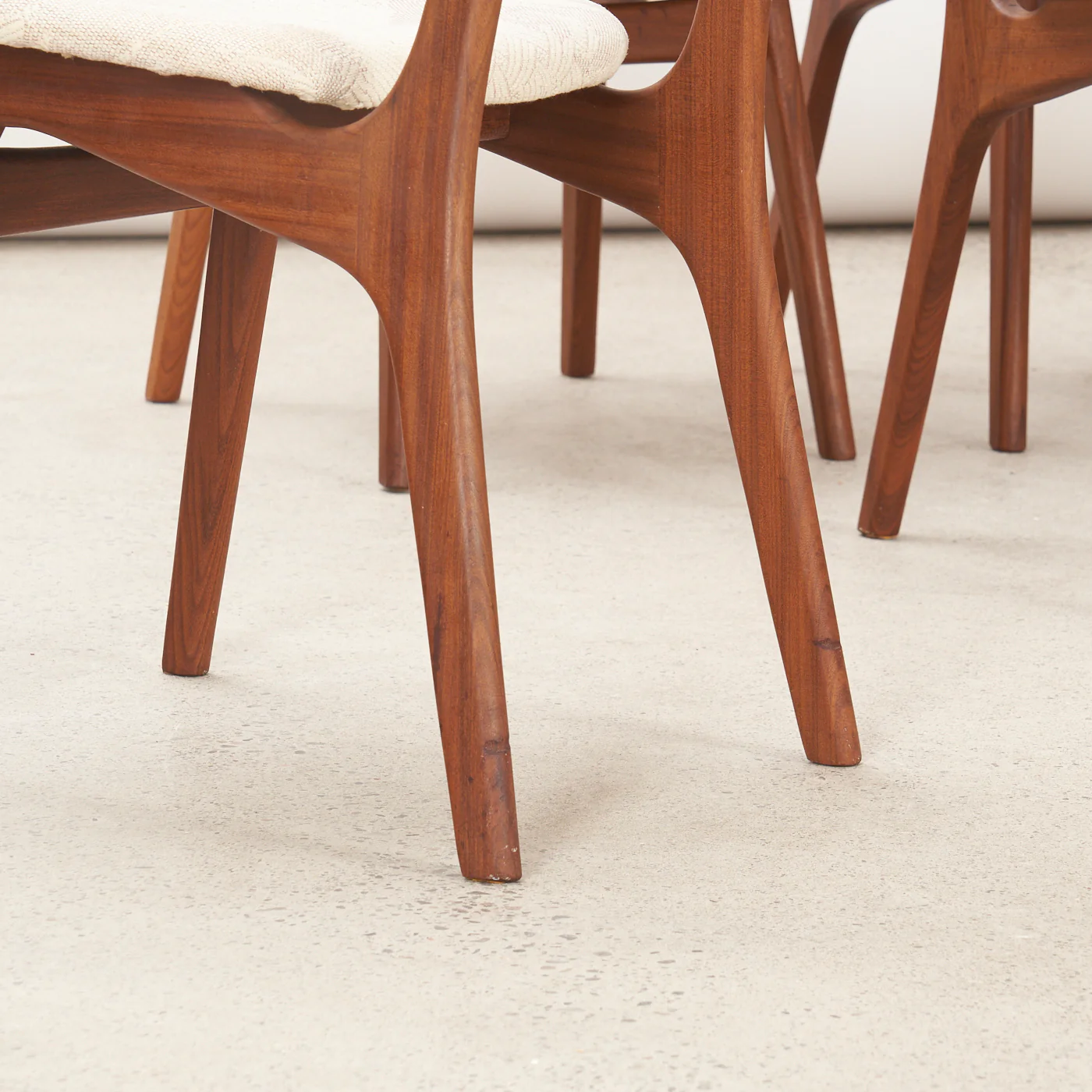 Set of 6 Teak Shield Back Dining Chairs by Arne Hovmand Olsen, Denmark - Image 17