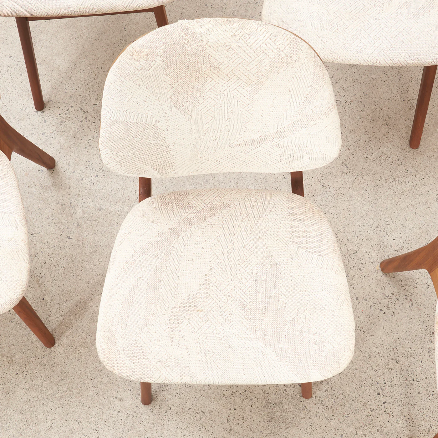 Set of 6 Teak Shield Back Dining Chairs by Arne Hovmand Olsen, Denmark - Image 9