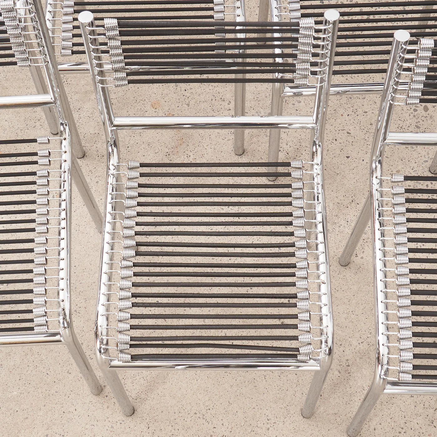 Set of 8 'Sandows' Chairs by René Herbst - Image 11