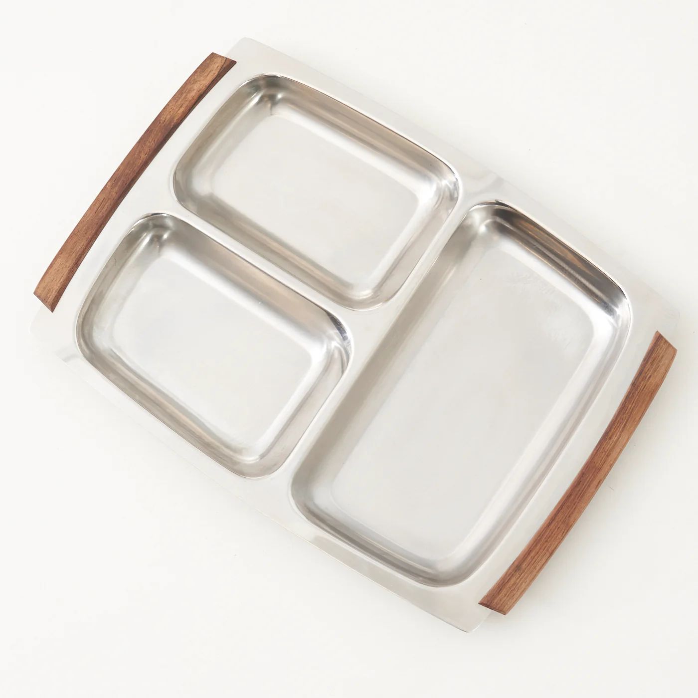 Stainless Steel Serving Tray by Lundtofte, Denmark - Image 4