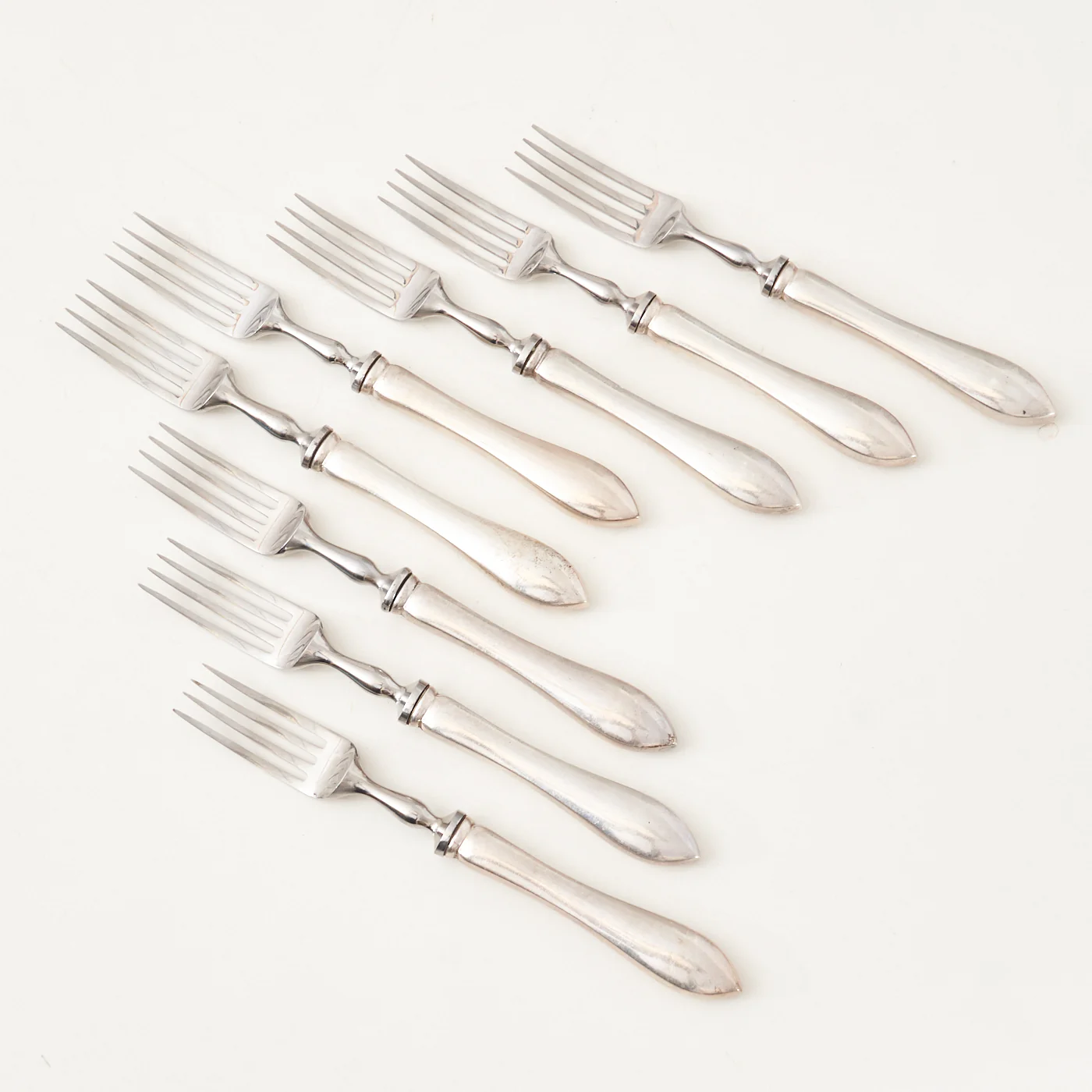 Sterling Silver 'Tudor – Plain' Lunch Flatware Set by Birks - Image 3