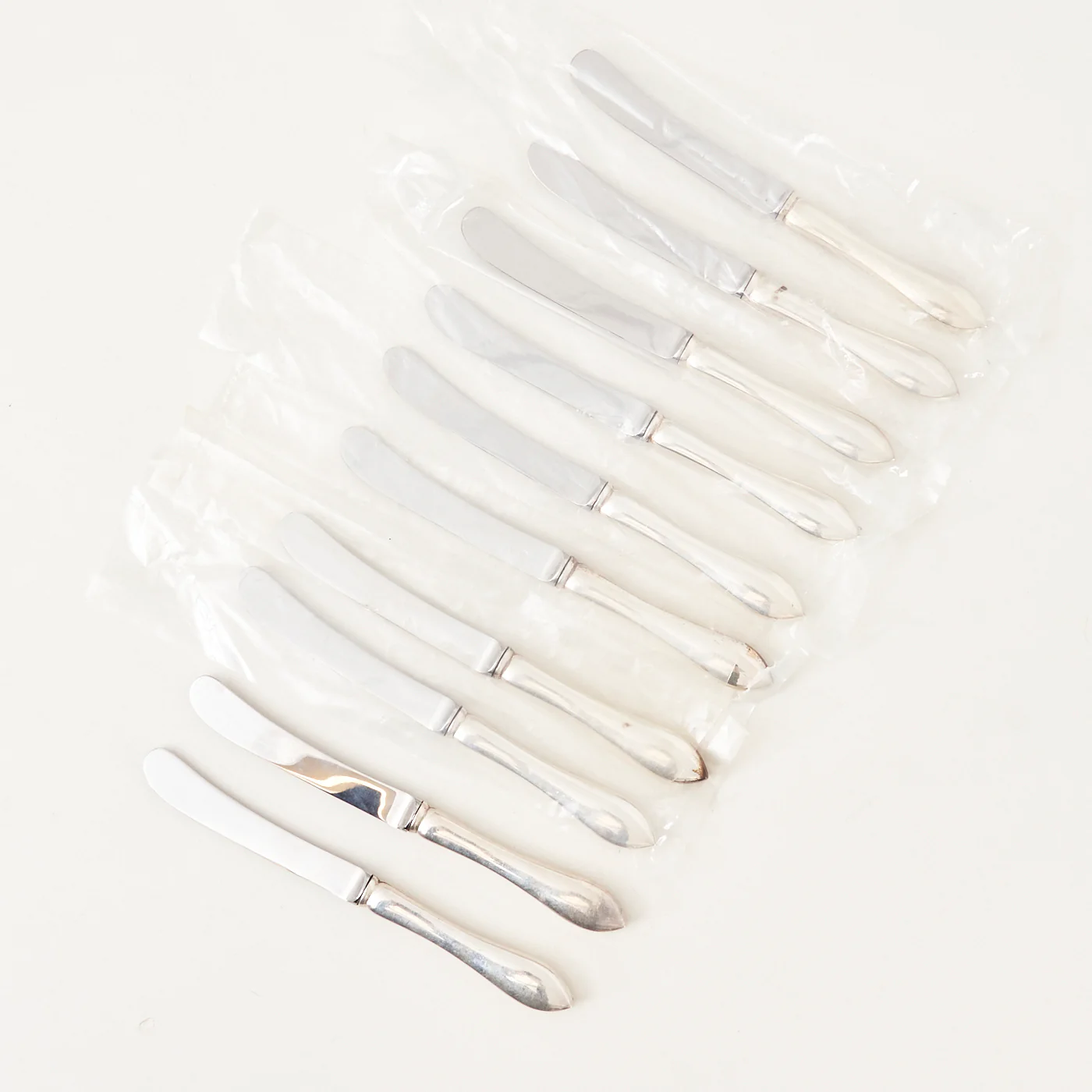 Sterling Silver 'Tudor – Plain' Lunch Flatware Set by Birks - Image 5