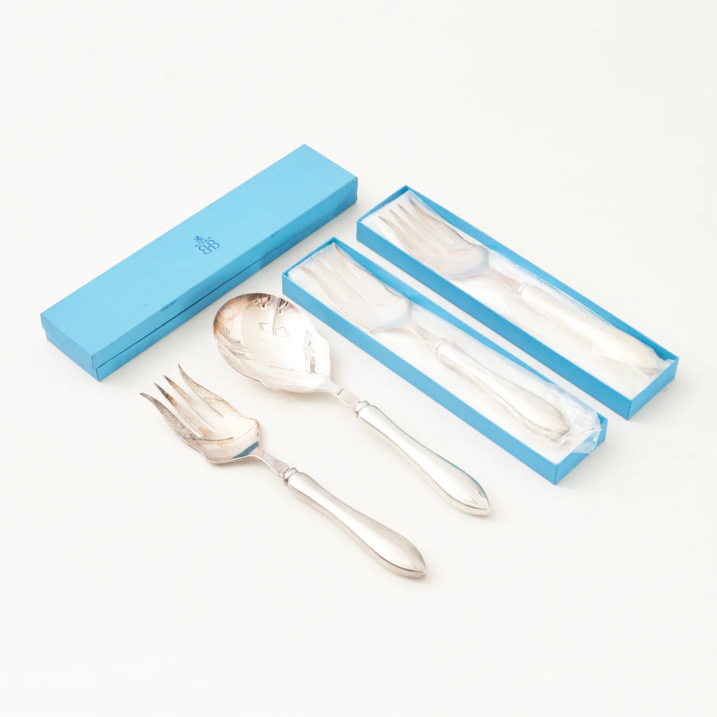 Sterling Silver 'Tudor – Plain' Serving Set by Birks