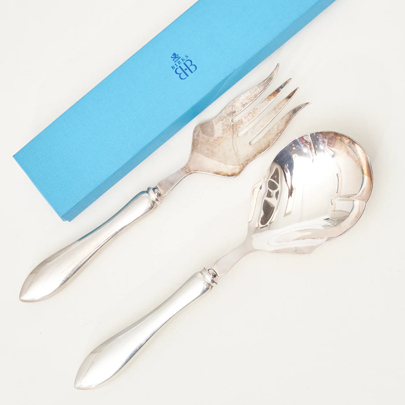 Sterling Silver 'Tudor – Plain' Serving Set by Birks - Image 3