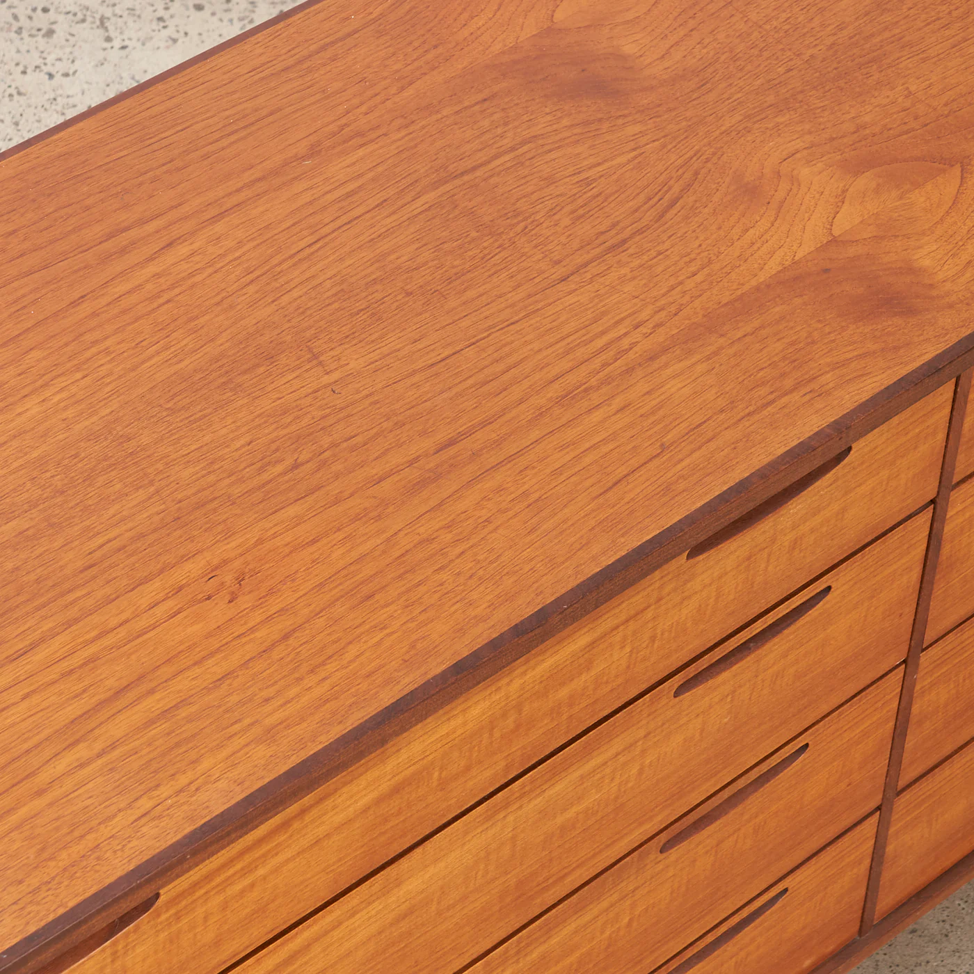 Teak 8-Drawer Dresser by Ib Kofod Larsen for Brande Møbelfabrik, Denmark - Image 11