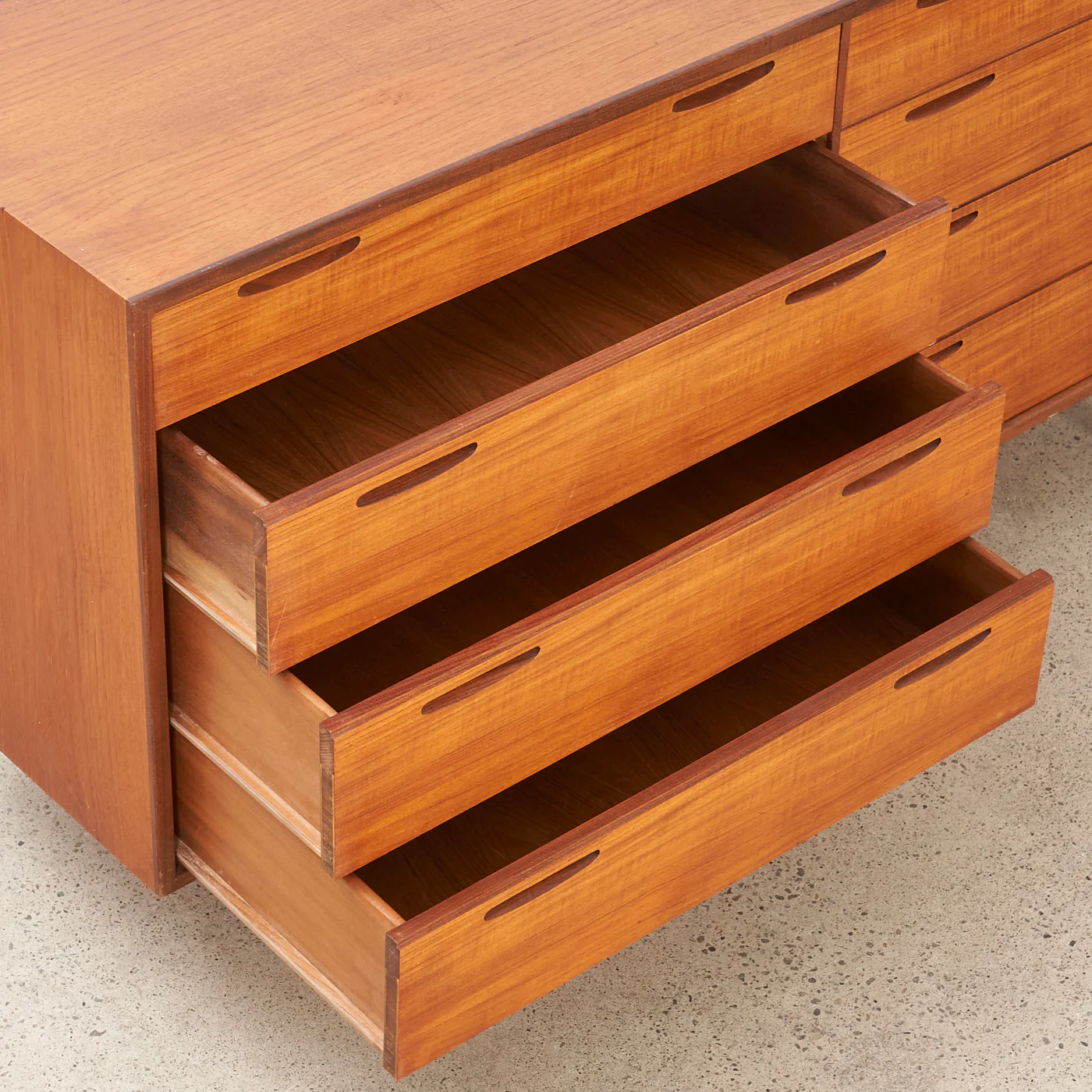 Teak 8-Drawer Dresser by Ib Kofod Larsen for Brande Møbelfabrik, Denmark - Image 13