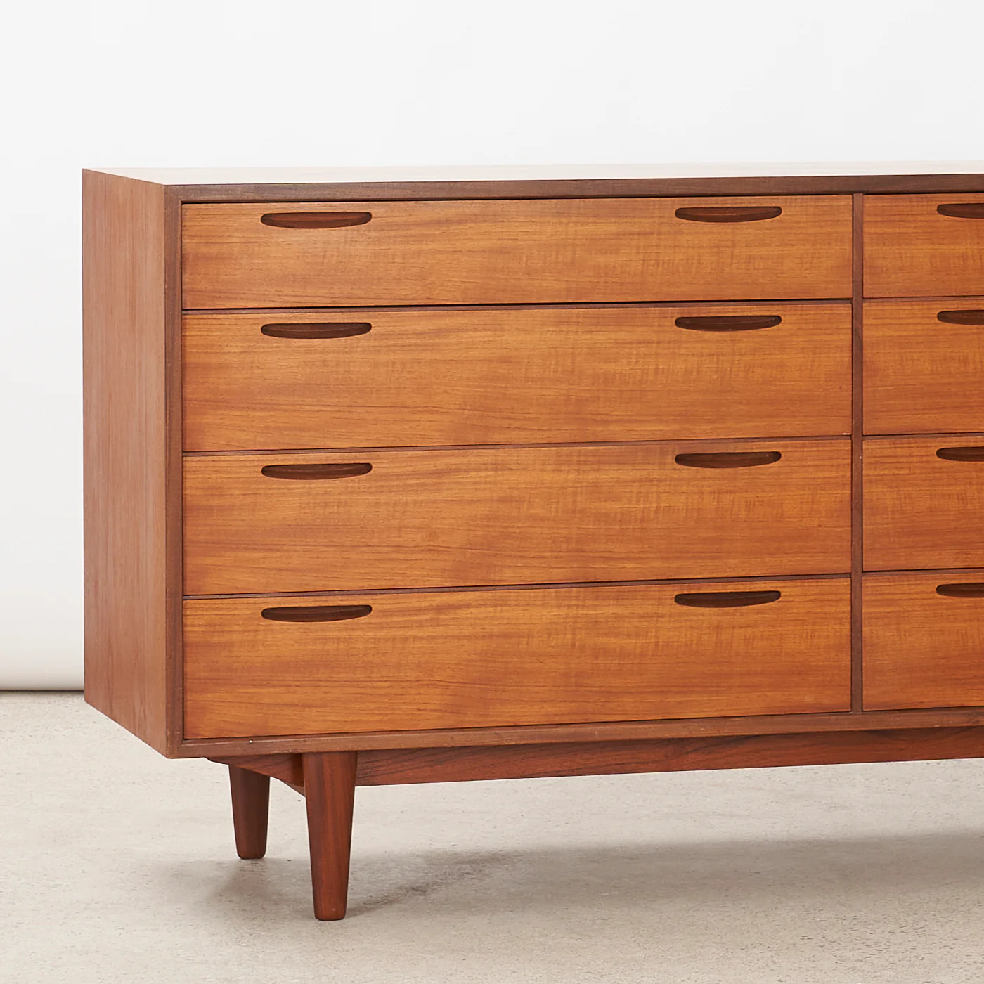 Teak 8-Drawer Dresser by Ib Kofod Larsen for Brande Møbelfabrik, Denmark - Image 9