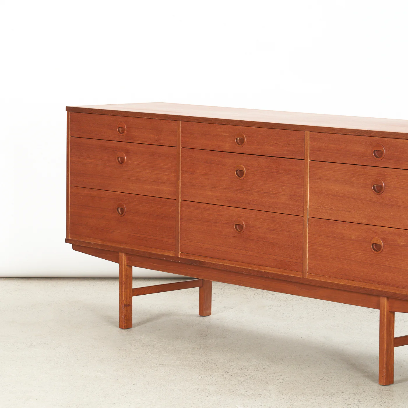 Teak 9-Drawer Dresser by Folke Ohlsson for Dux, Sweden - Image 13