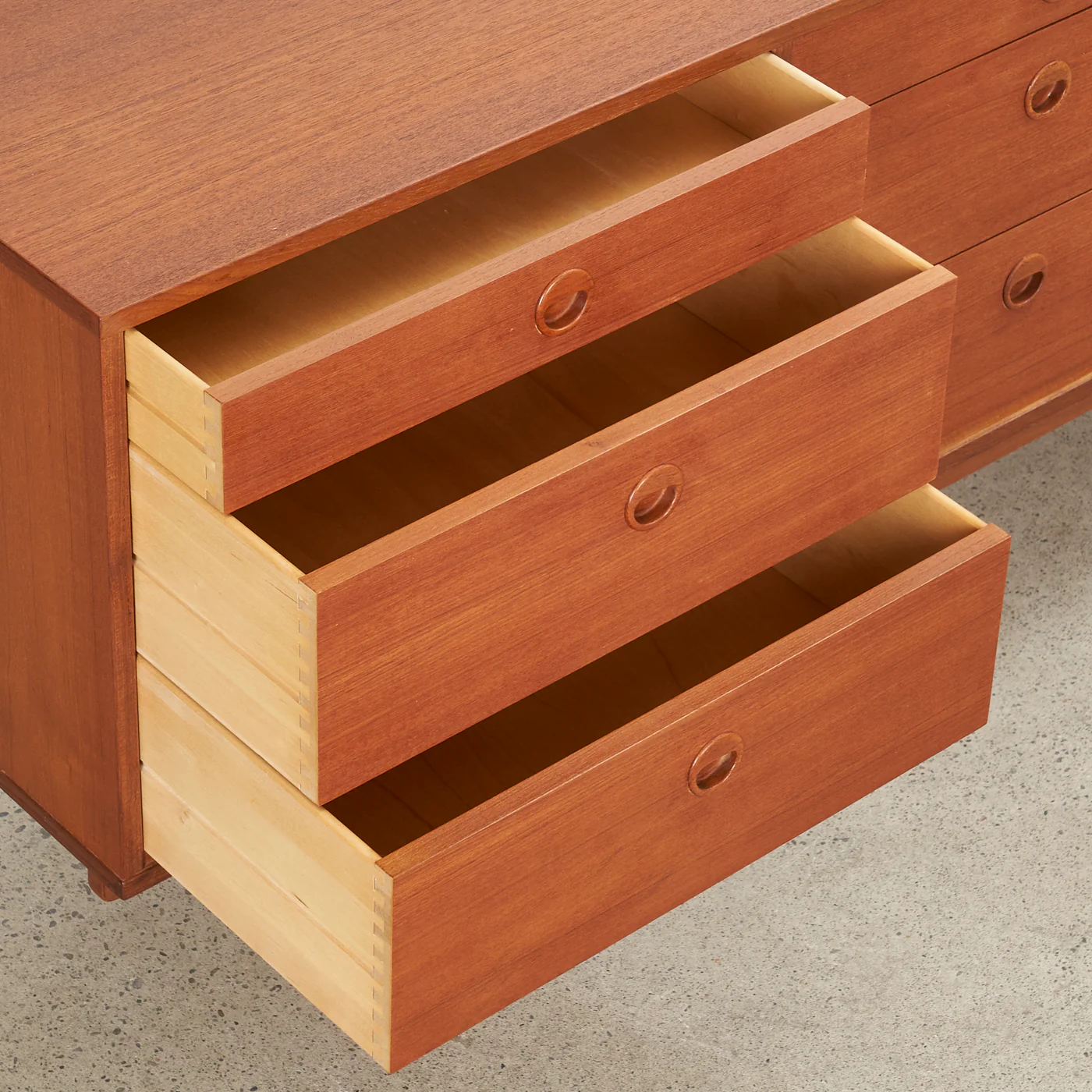 Teak 9-Drawer Dresser by Folke Ohlsson for Dux, Sweden - Image 9