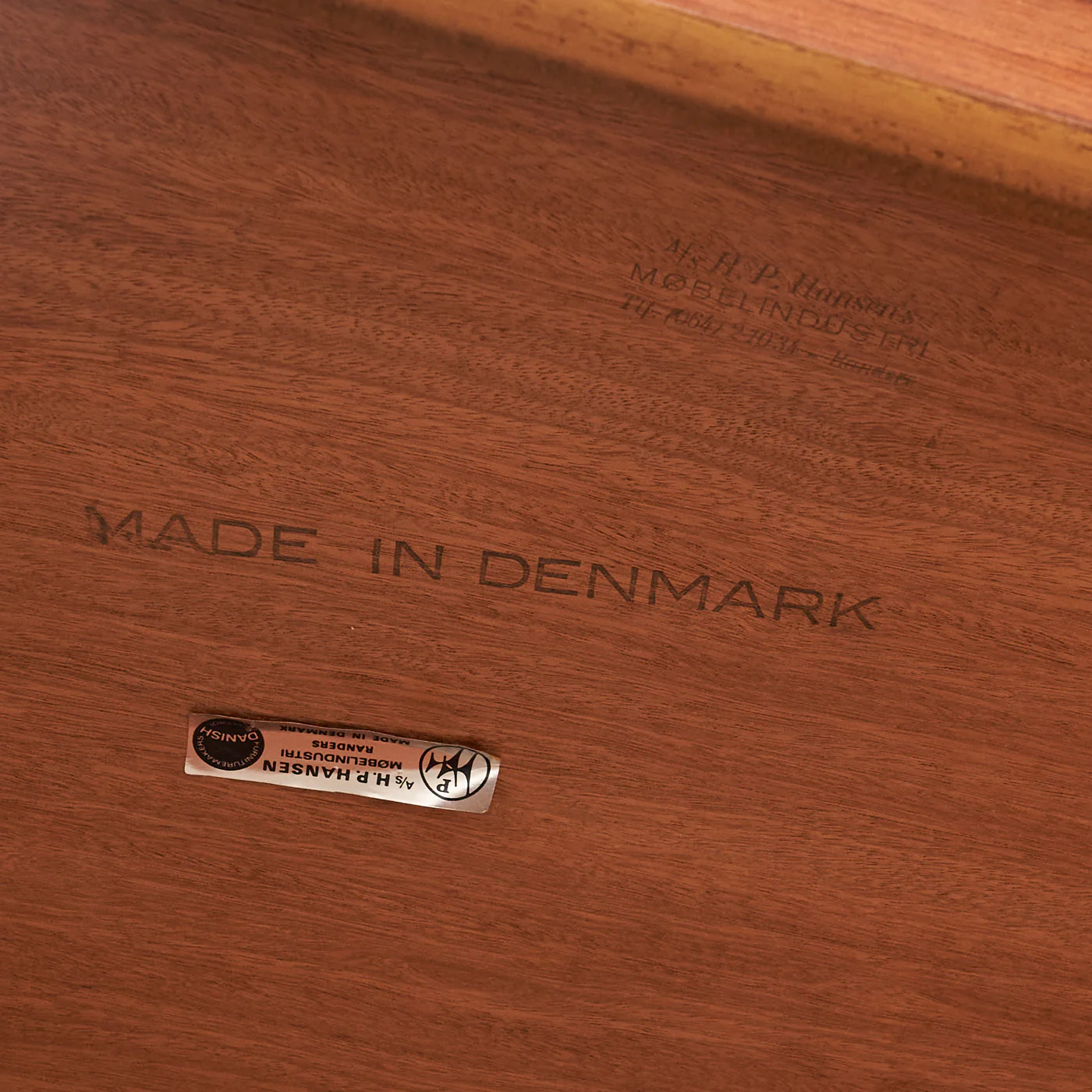 Teak 'Bullet' Desk by H.P. Hansen Møbelindustri, Denmark - Image 13