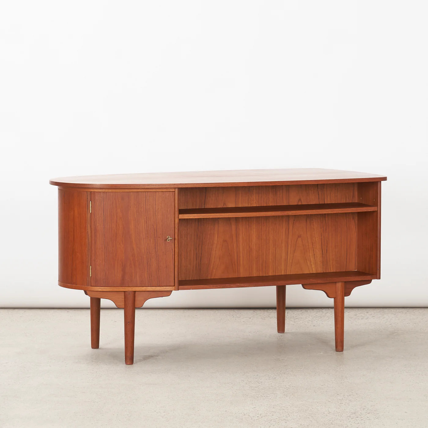 Teak 'Bullet' Desk by H.P. Hansen Møbelindustri, Denmark - Image 3