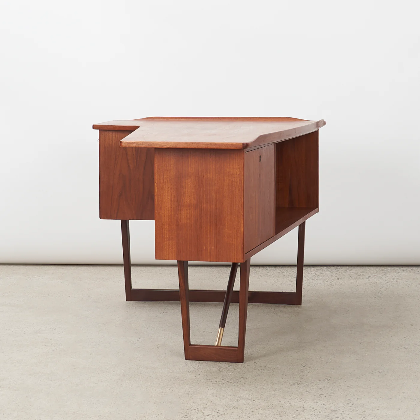 Teak Desk w/ Bar Cabinet by Peter Løvig Nielsen, Denmark - Image 13