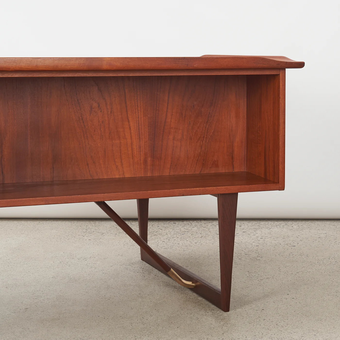 Teak Desk w/ Bar Cabinet by Peter Løvig Nielsen, Denmark - Image 6