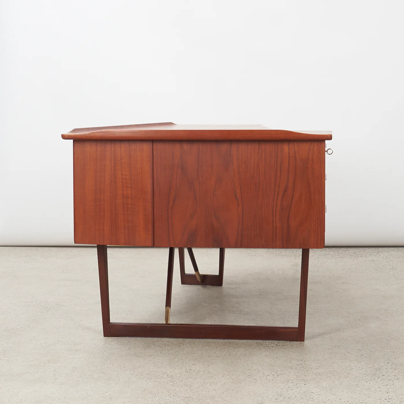 Teak Desk w/ Bar Cabinet by Peter Løvig Nielsen, Denmark - Image 9