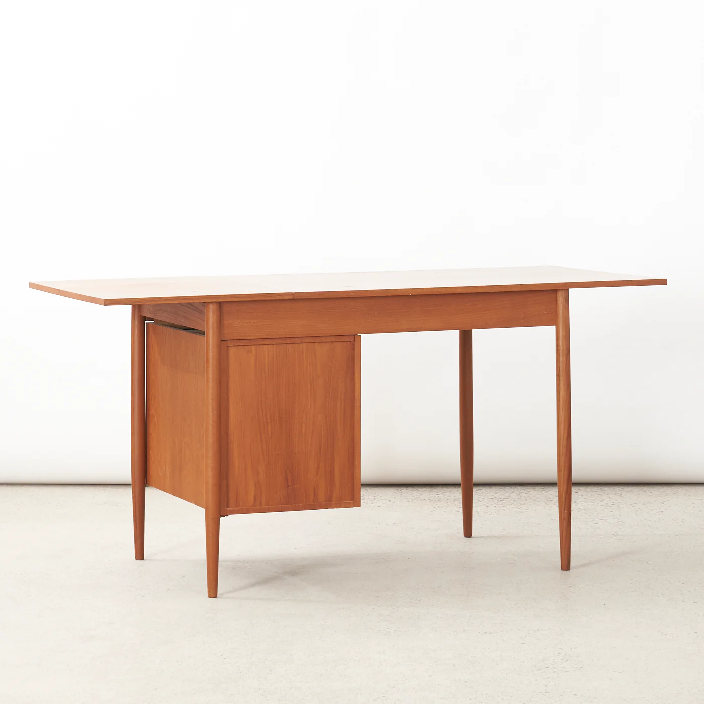 Teak Desk w/ Drop Leaf, Denmark - Image 3