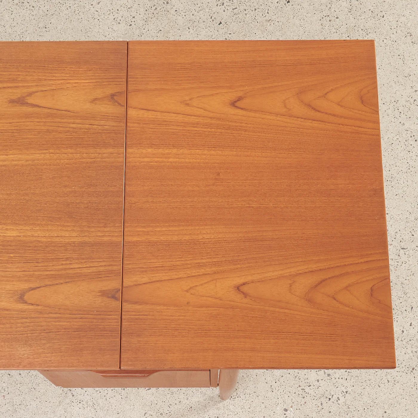 Teak Desk w/ Drop Leaf, Denmark - Image 7