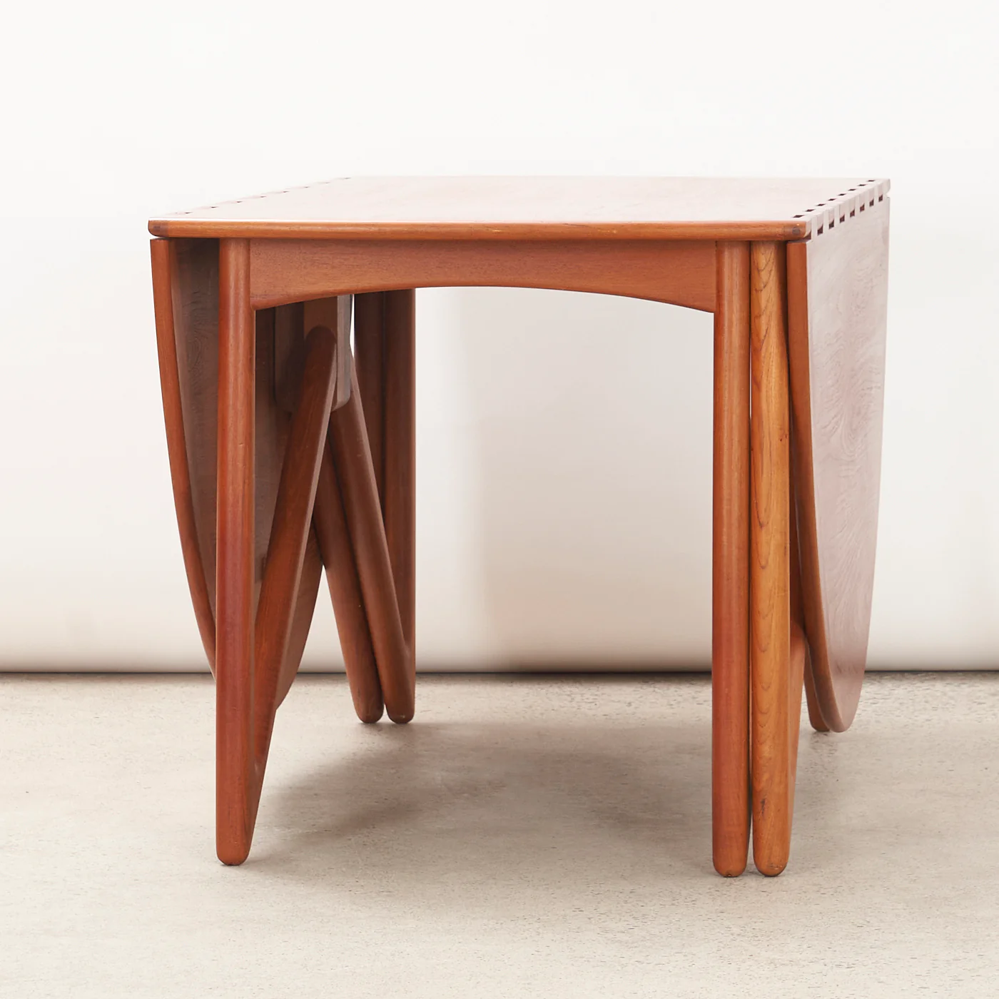 Teak Drop-Leaf Dining Table by Kurt Østervig for Jason Möbler, Denmark - Image 3