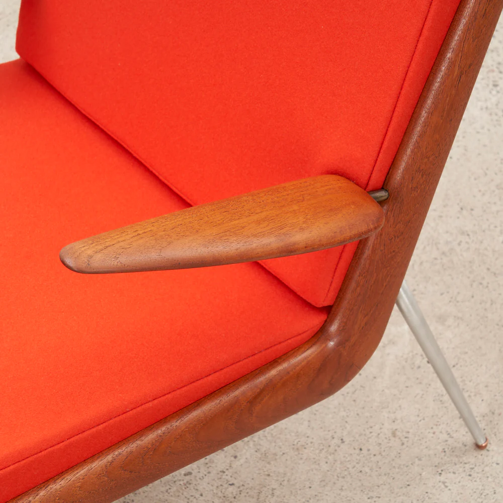 Teak 'FD-134' aka 'Boomerang' Lounge Chair by Peter Hvidt & Orla Mølgaard Nielsen for France & Daverkosen, Denmark - Image 10