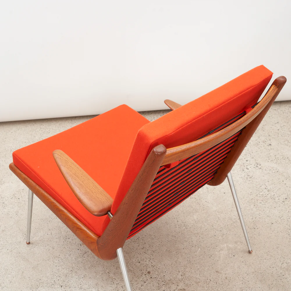 Teak 'FD-134' aka 'Boomerang' Lounge Chair by Peter Hvidt & Orla Mølgaard Nielsen for France & Daverkosen, Denmark - Image 3
