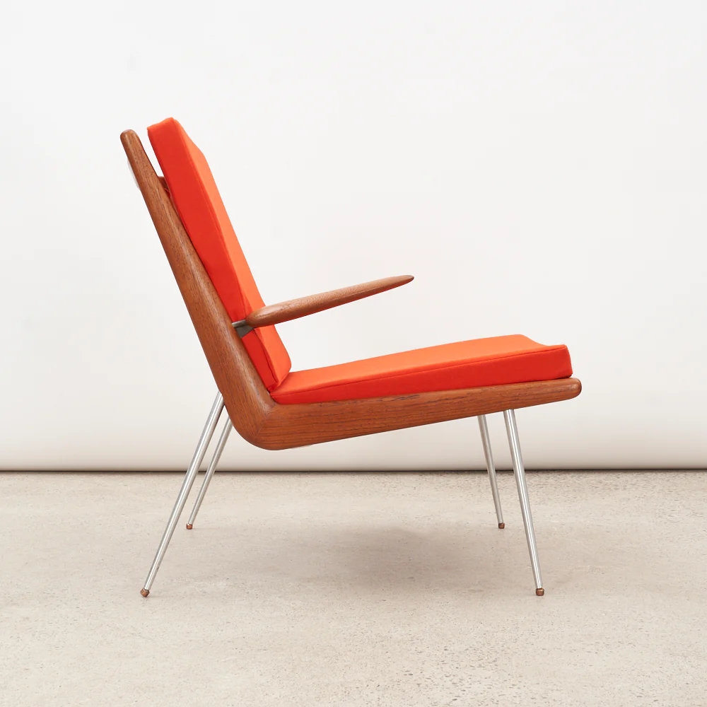 Teak 'FD-134' aka 'Boomerang' Lounge Chair by Peter Hvidt & Orla Mølgaard Nielsen for France & Daverkosen, Denmark - Image 5