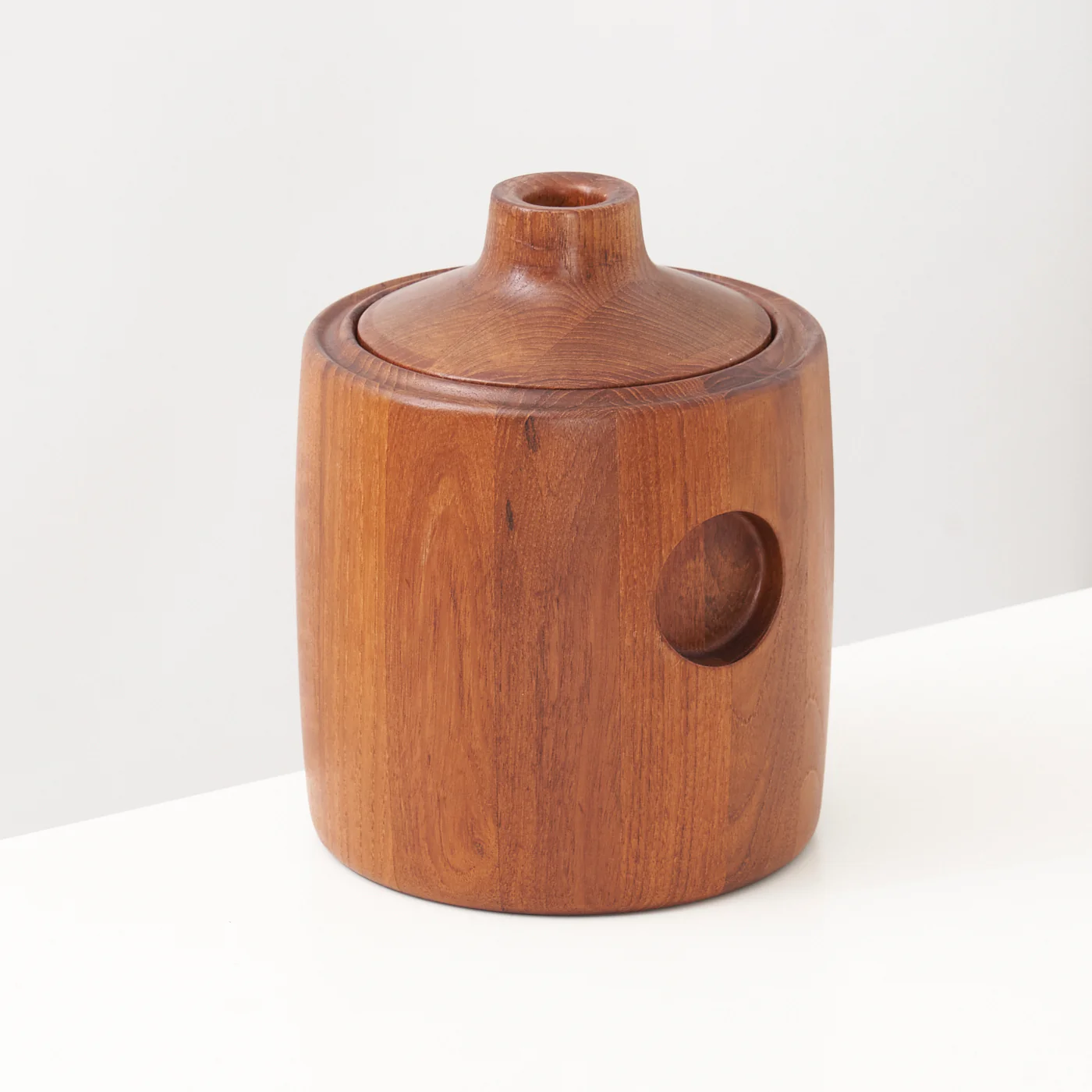 Teak Ice Bucket by Henning Koppel for Georg Jensen, Denmark - Image 3