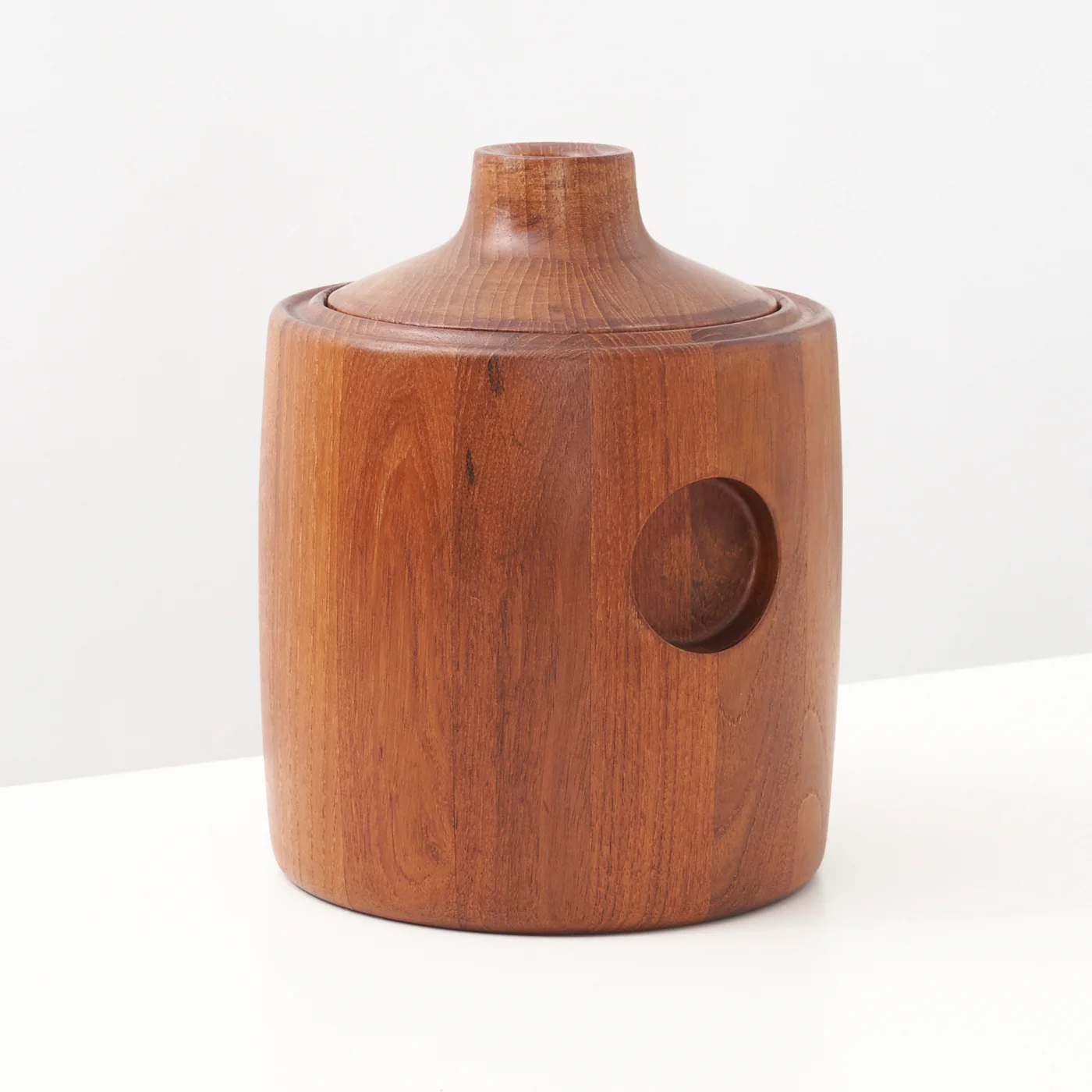 Teak Ice Bucket by Henning Koppel for Georg Jensen, Denmark - Image 5