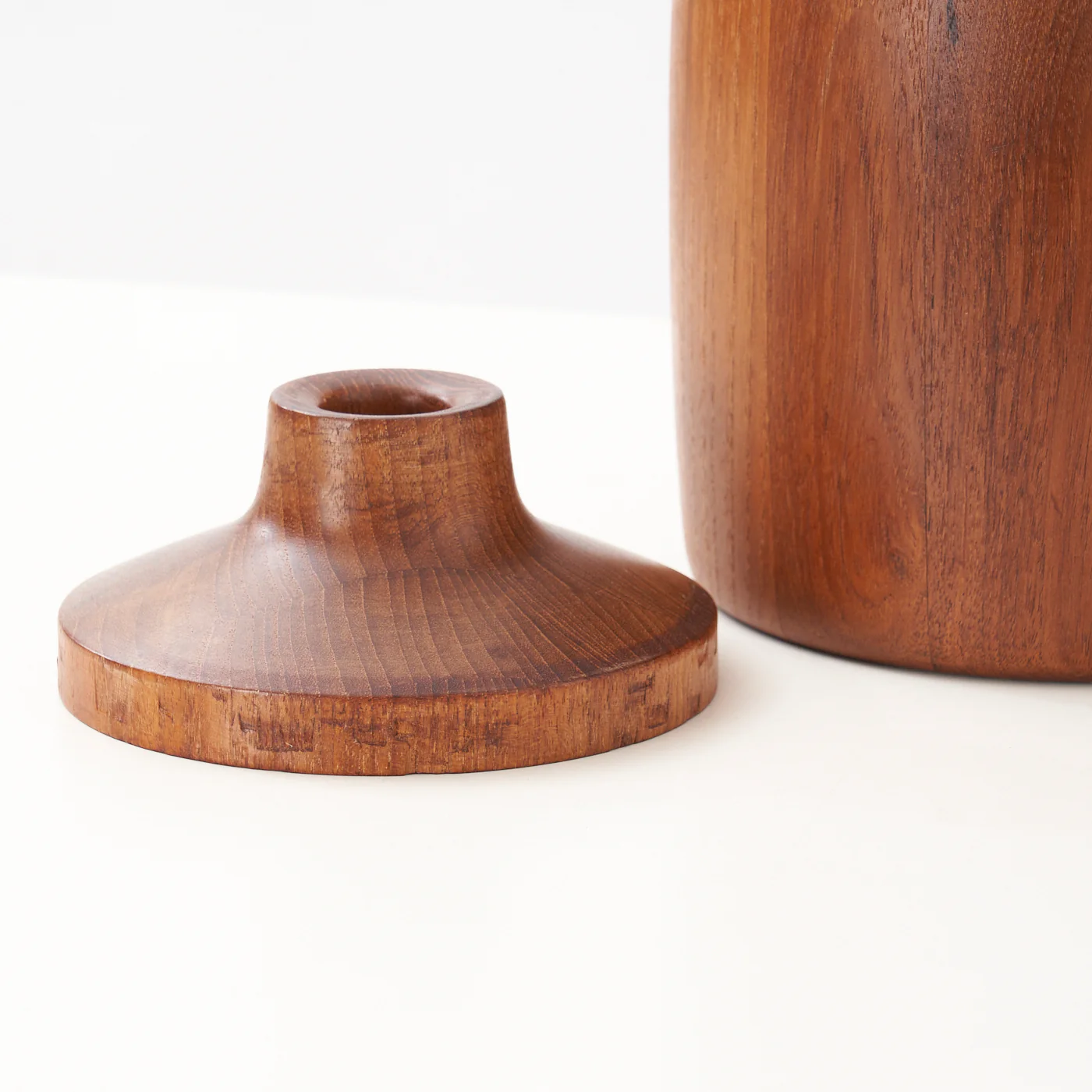 Teak Ice Bucket by Henning Koppel for Georg Jensen, Denmark - Image 7