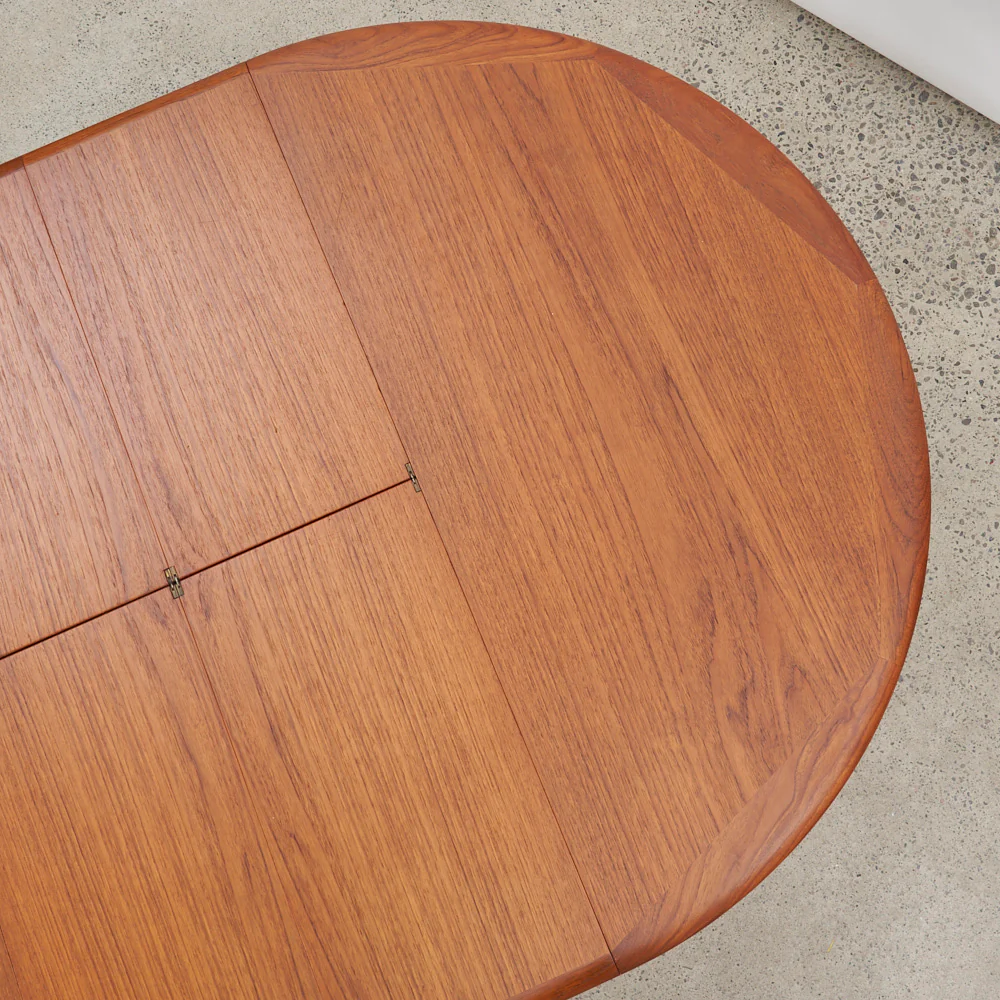 Teak Jack Knife Dining Table by Svend Åage Madsen for K. Knudsen & Søn, Denmark - Image 11