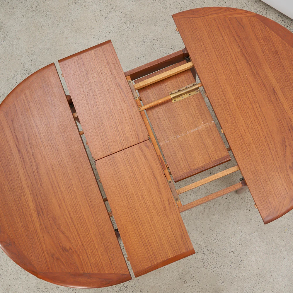 Teak Jack Knife Dining Table by Svend Åage Madsen for K. Knudsen & Søn, Denmark - Image 12