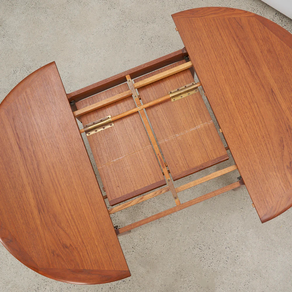 Teak Jack Knife Dining Table by Svend Åage Madsen for K. Knudsen & Søn, Denmark - Image 13