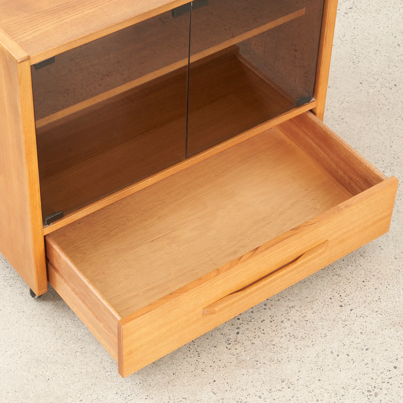 Teak Media Unit w/ Castors - Image 8