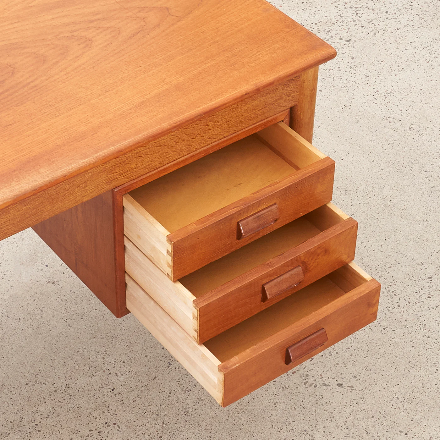 Teak & Oak Desk by Børge Mogensen for Søborg Møbler, Denmark - Image 11
