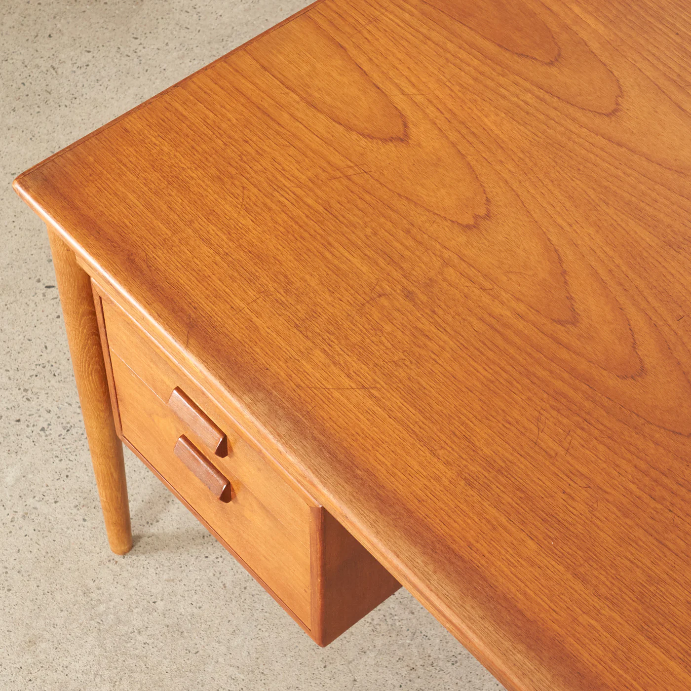Teak & Oak Desk by Børge Mogensen for Søborg Møbler, Denmark - Image 12