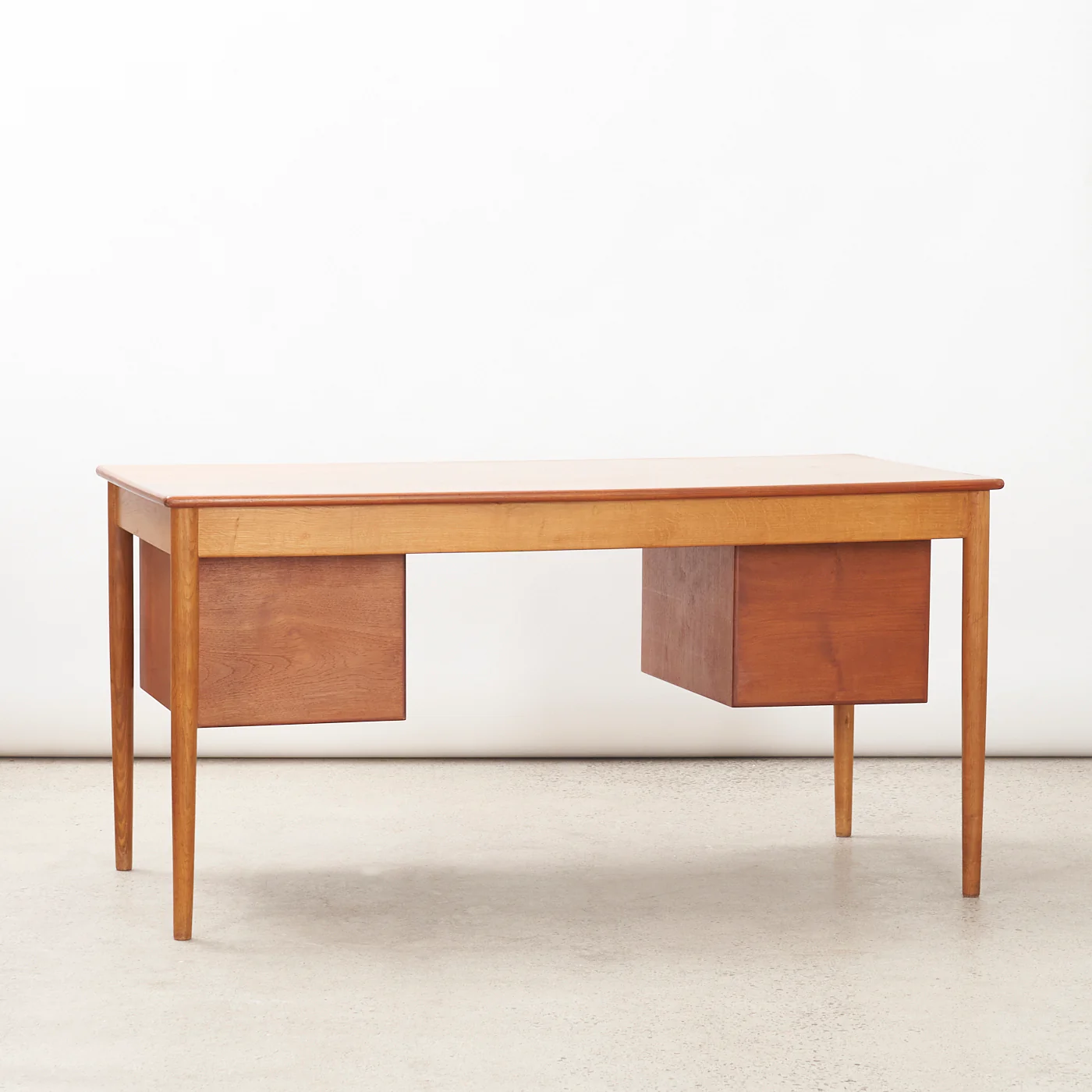 Teak & Oak Desk by Børge Mogensen for Søborg Møbler, Denmark - Image 3