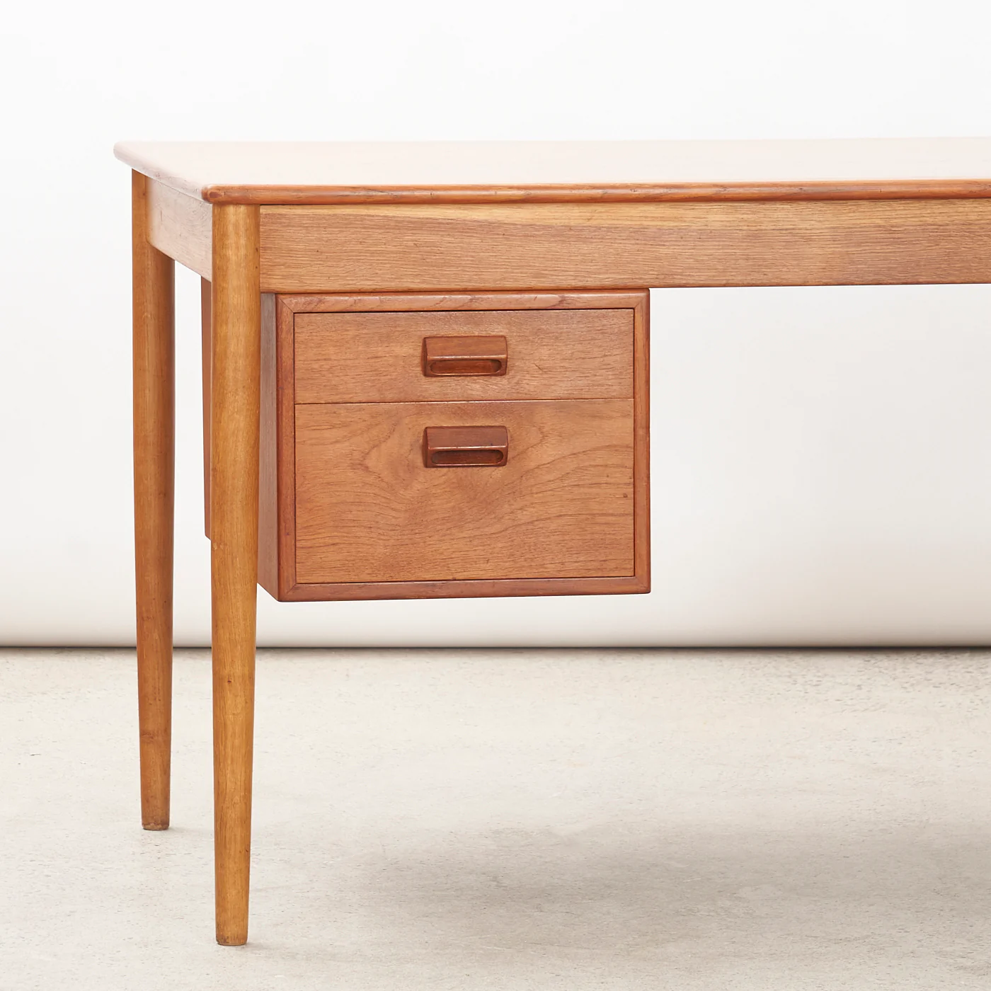 Teak & Oak Desk by Børge Mogensen for Søborg Møbler, Denmark - Image 8