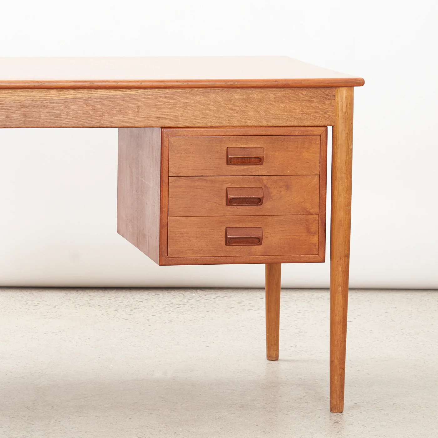 Teak & Oak Desk by Børge Mogensen for Søborg Møbler, Denmark - Image 9