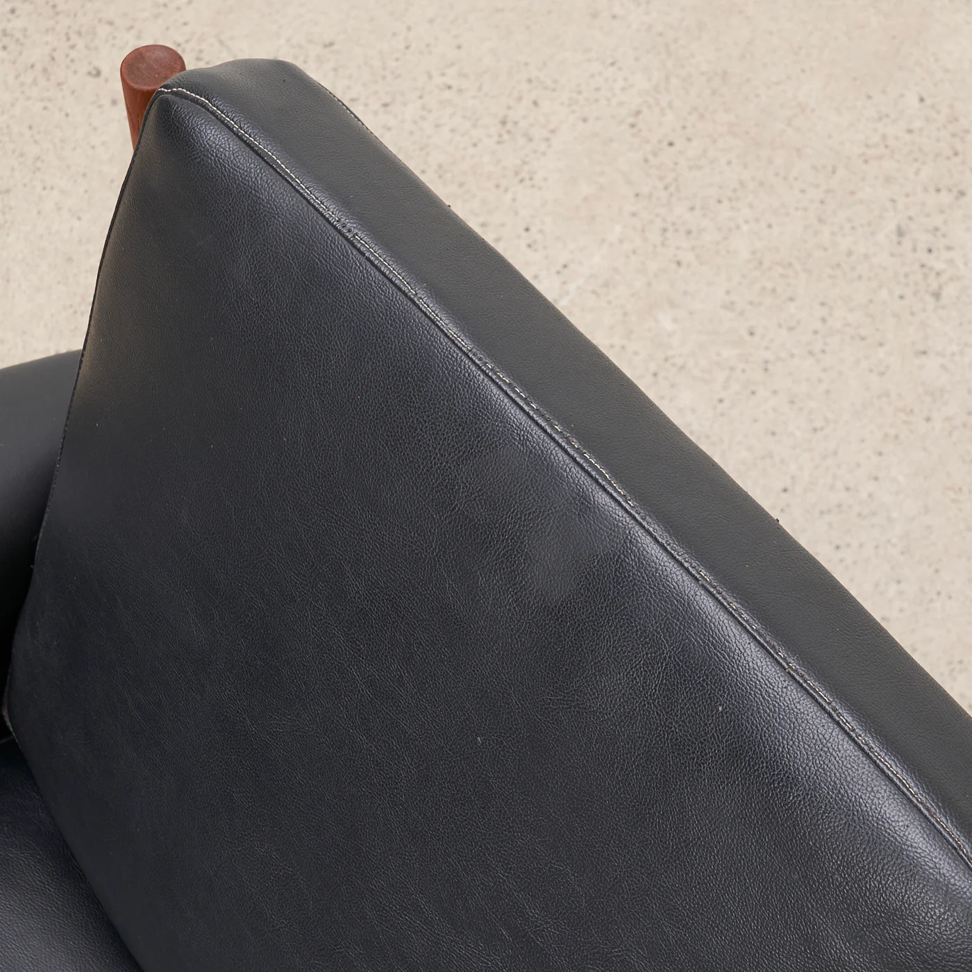 Teak & Vinyl Lounge Chair by Grete Jalk for France & Søn, Denmark - Image 12