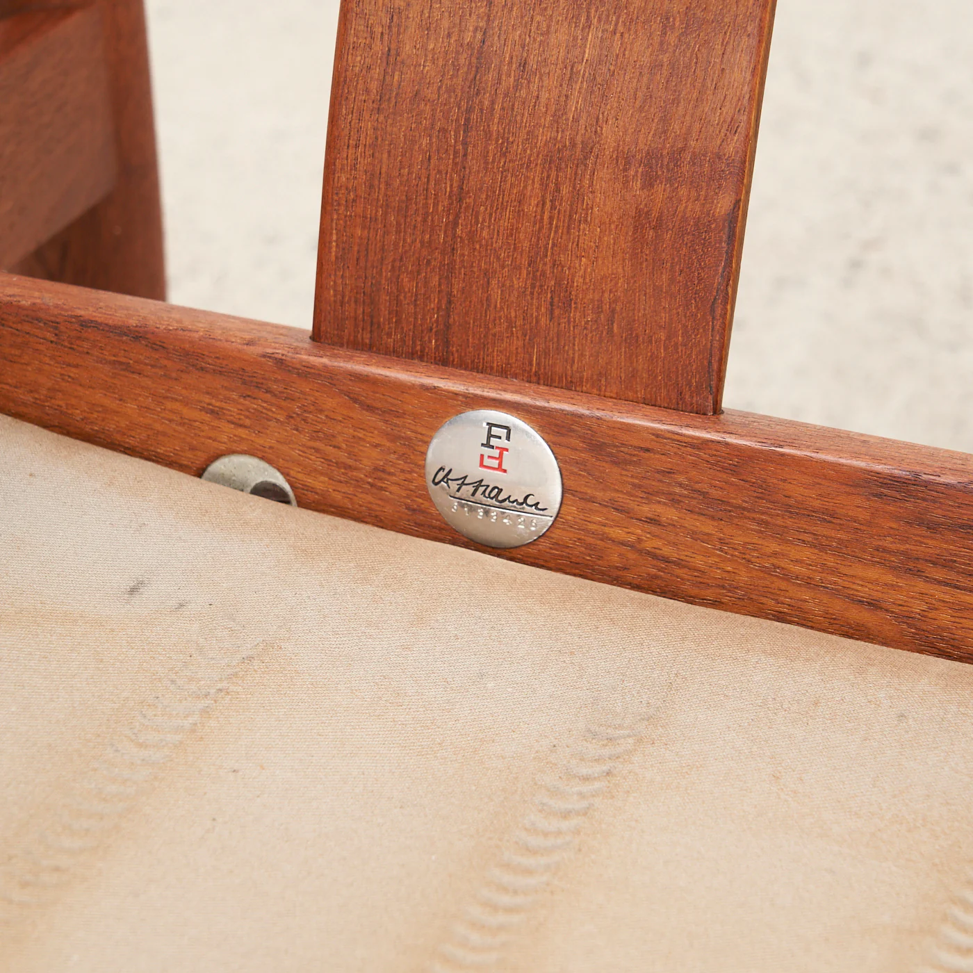 Teak & Vinyl Lounge Chair by Grete Jalk for France & Søn, Denmark - Image 13