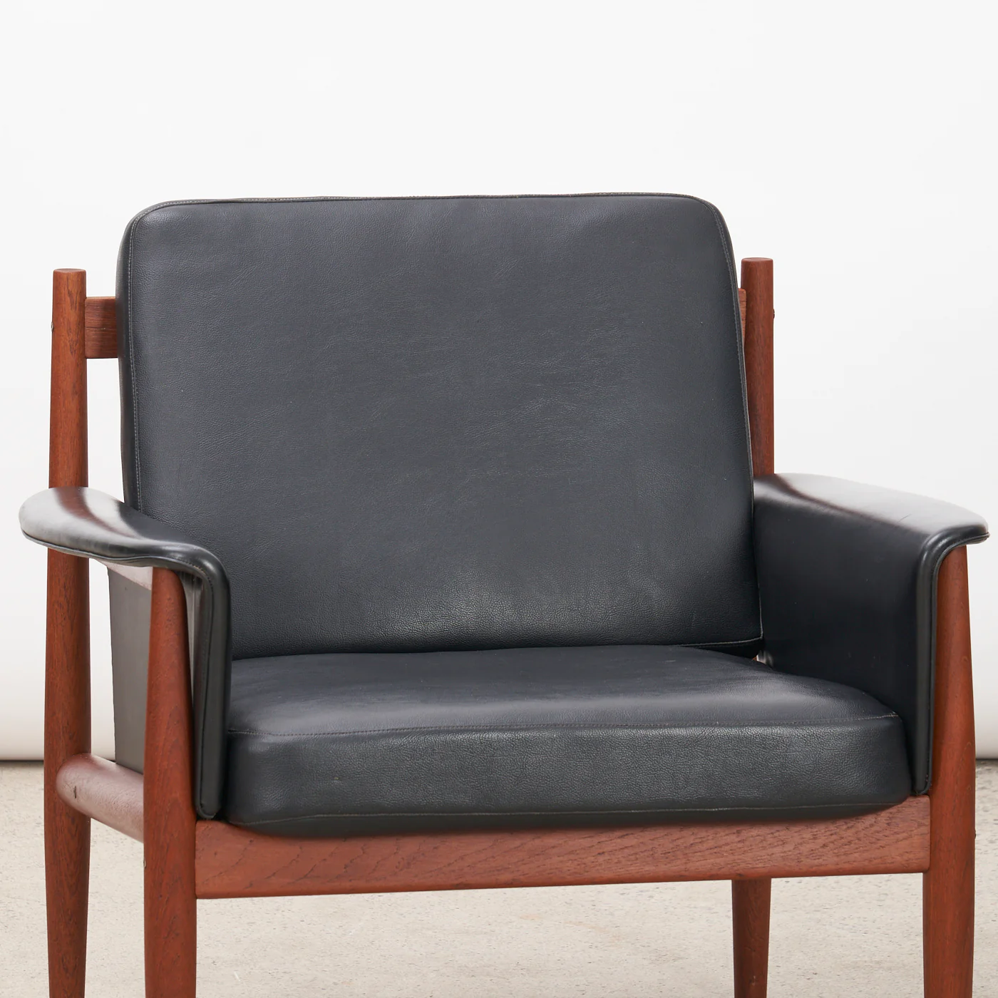 Teak & Vinyl Lounge Chair by Grete Jalk for France & Søn, Denmark - Image 4